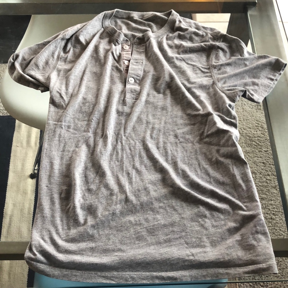 Brand new J Crew broken in gray Henley men’s small